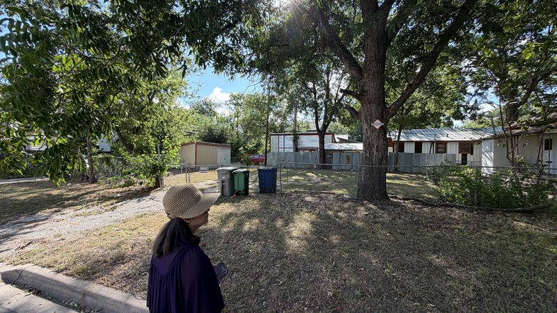 Ella reviewing tree clearances on site at 81 Chalmers