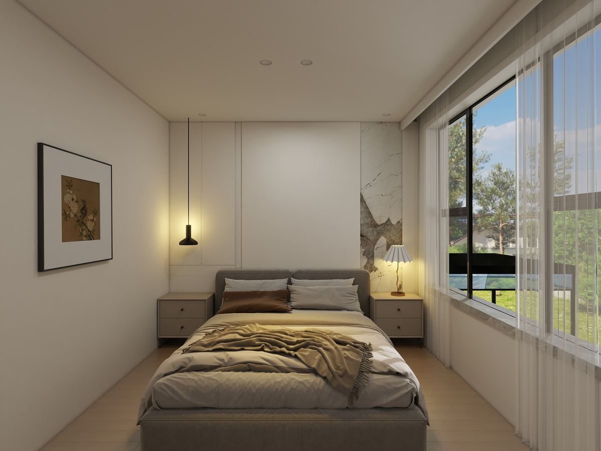 Bedroom 2 with window outlook