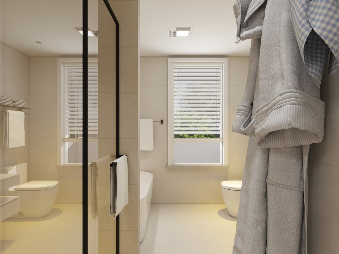 Ensuite with soaking tub and walk-in shower