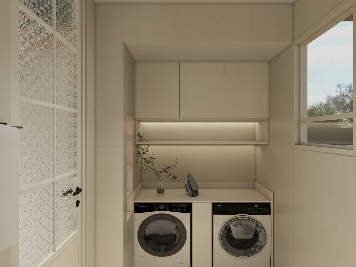 First-floor laundry
