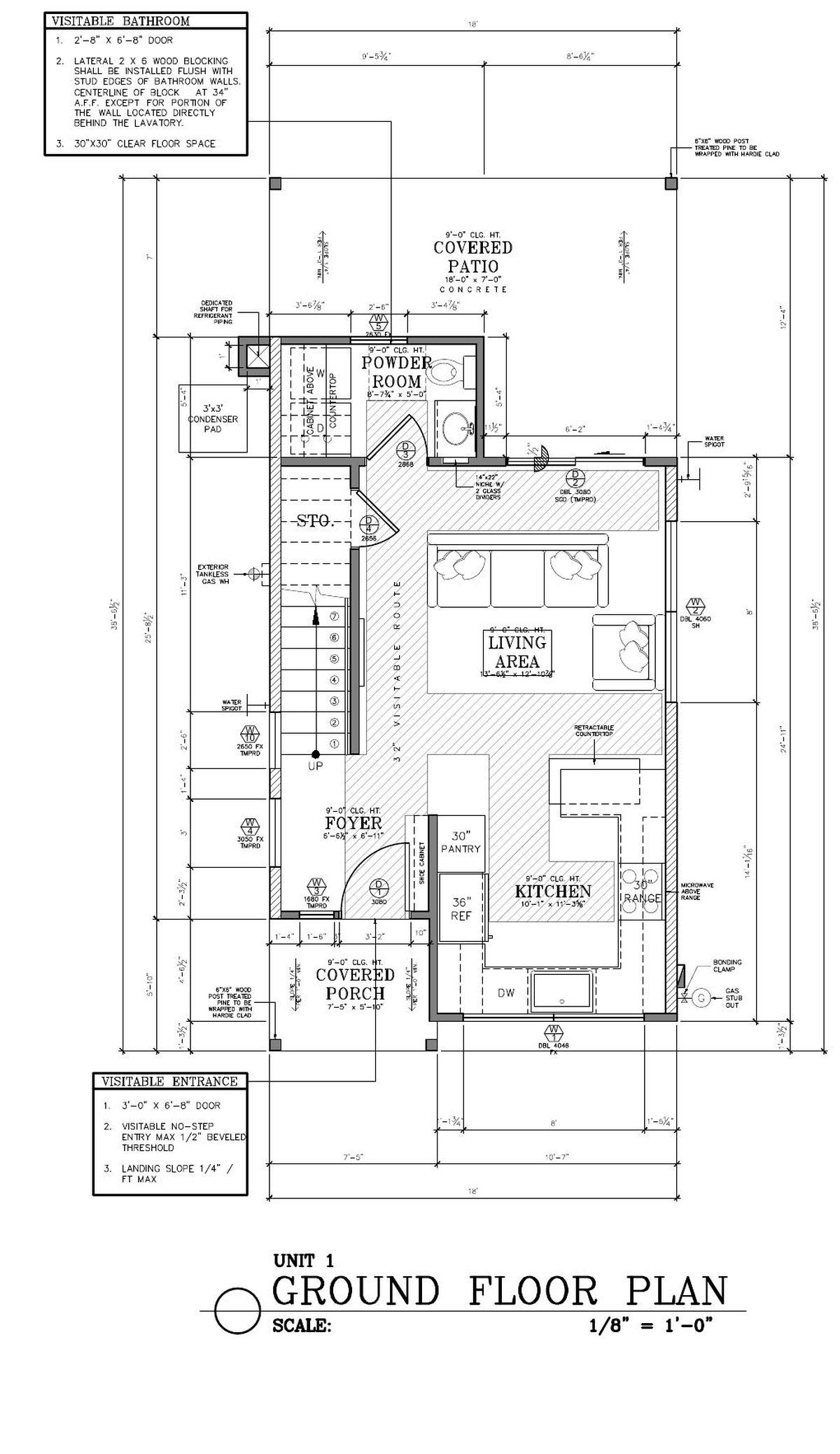 Unit 1 ground floor plan