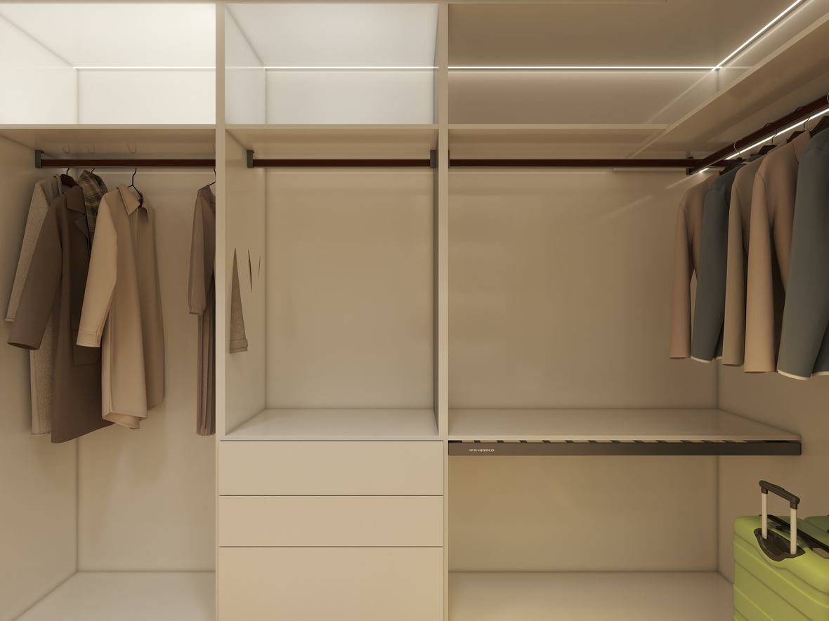 Walk-in closet built-ins