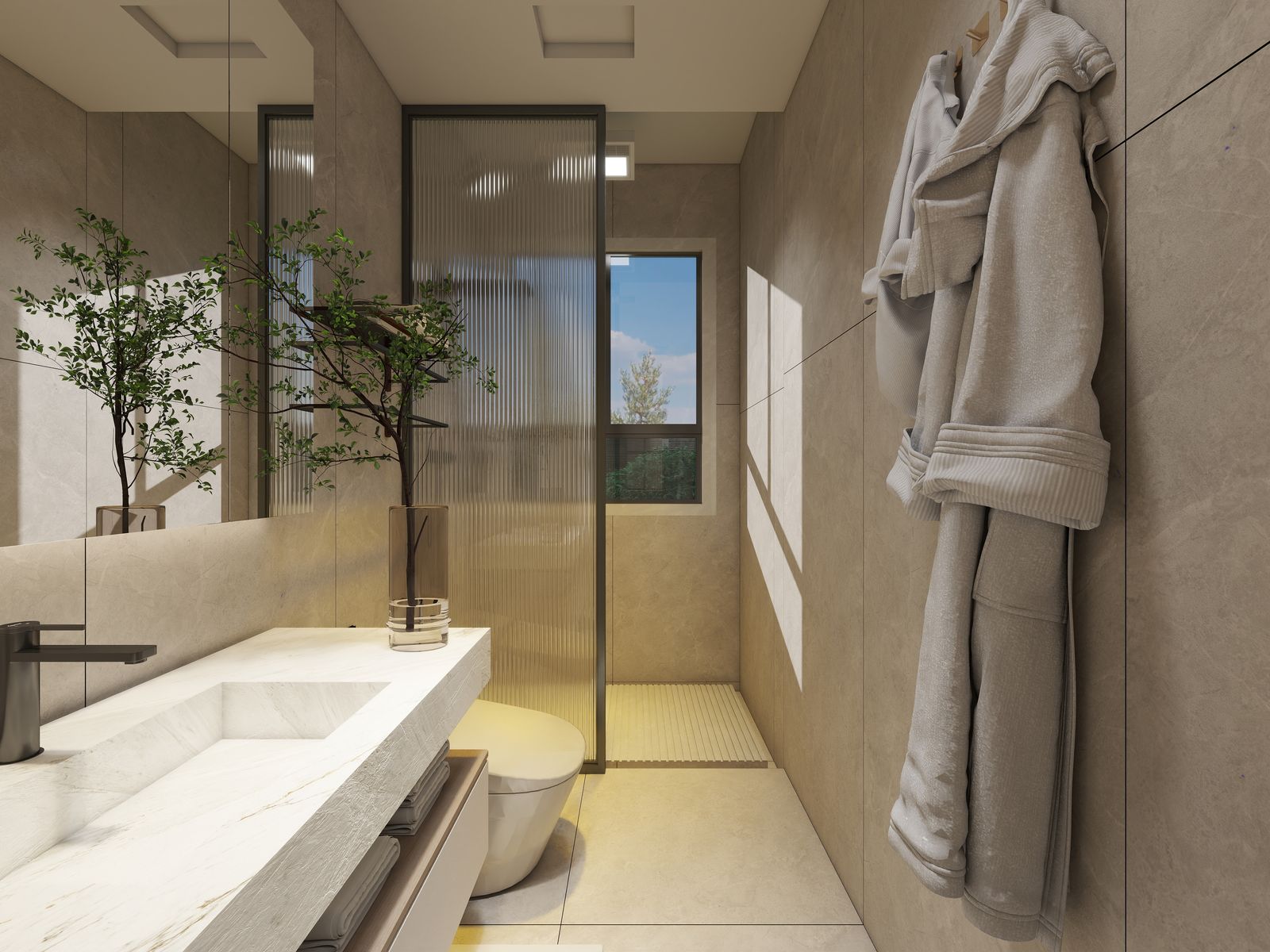 Unit 2 ground-floor bath — view 1