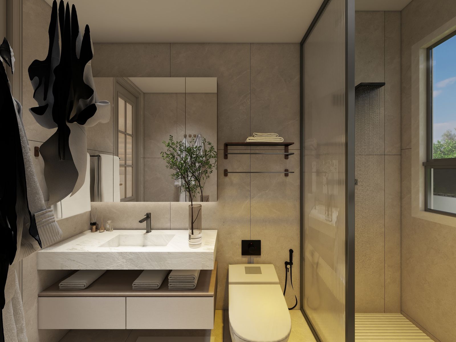 Unit 2 ground-floor bath — view 2
