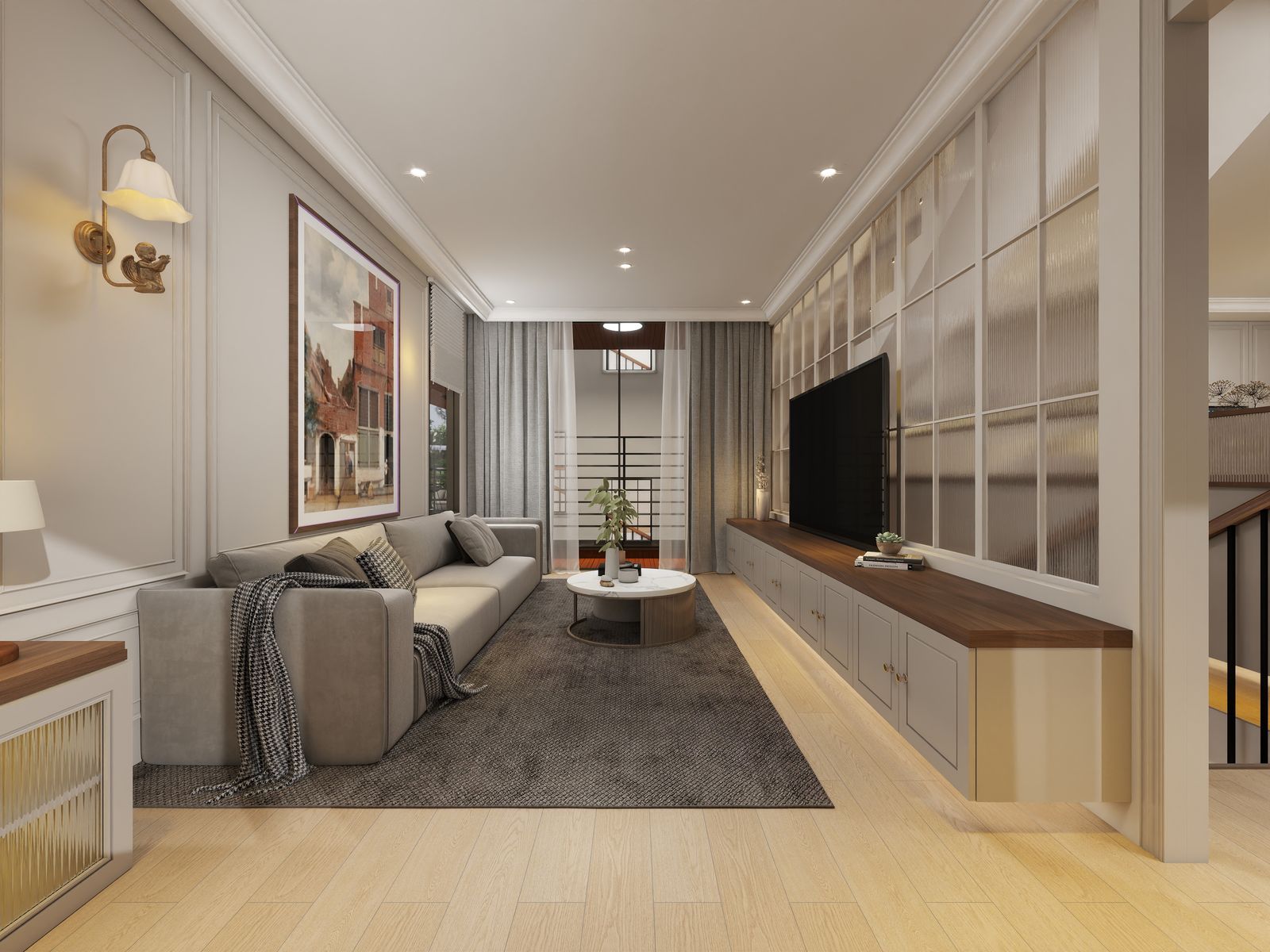 Unit 2 living room — view 1