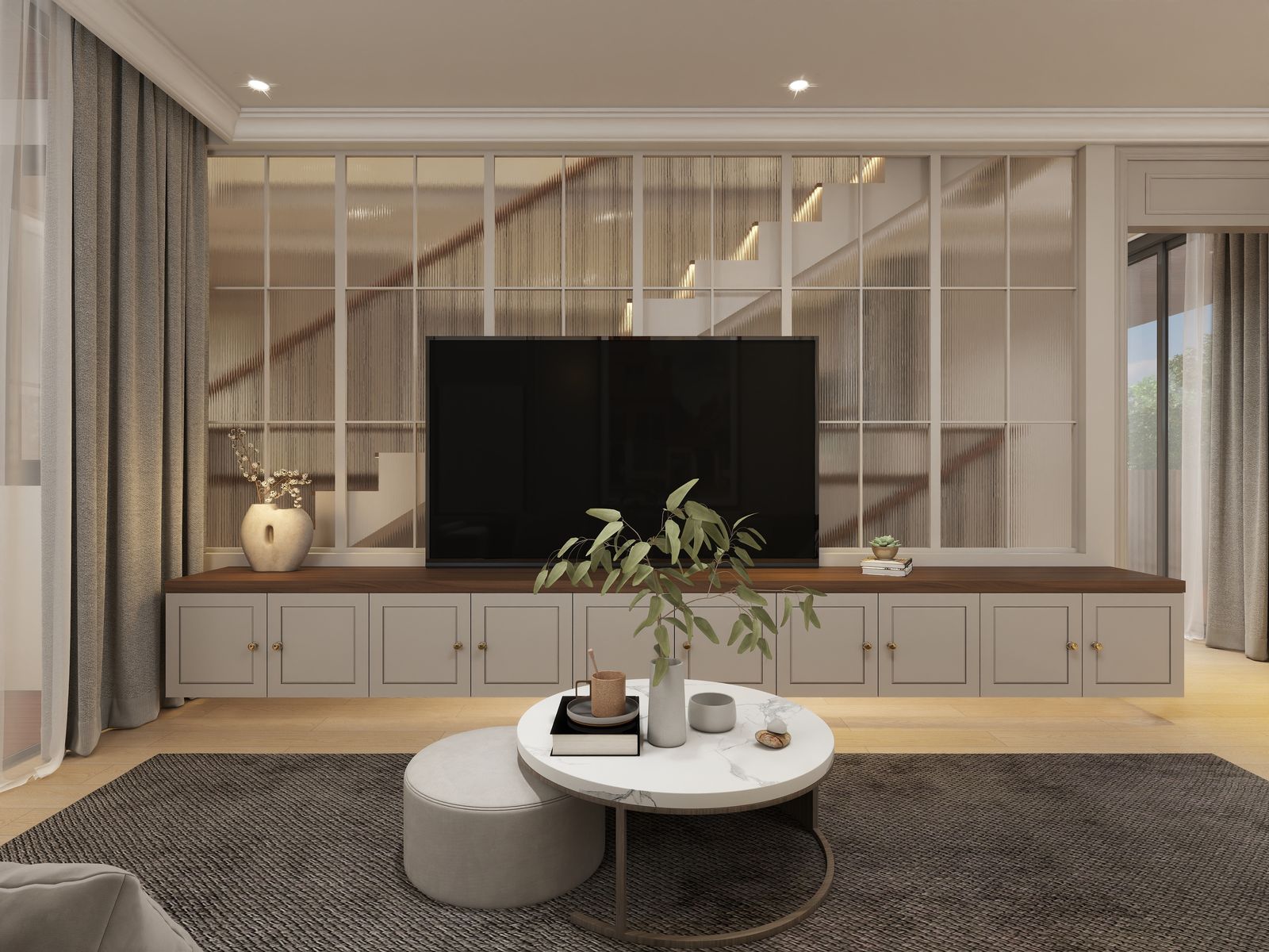 Unit 2 living room — view 2