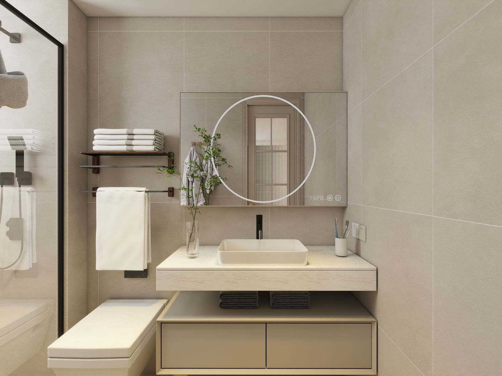 Unit 2 third-floor bath — view 1