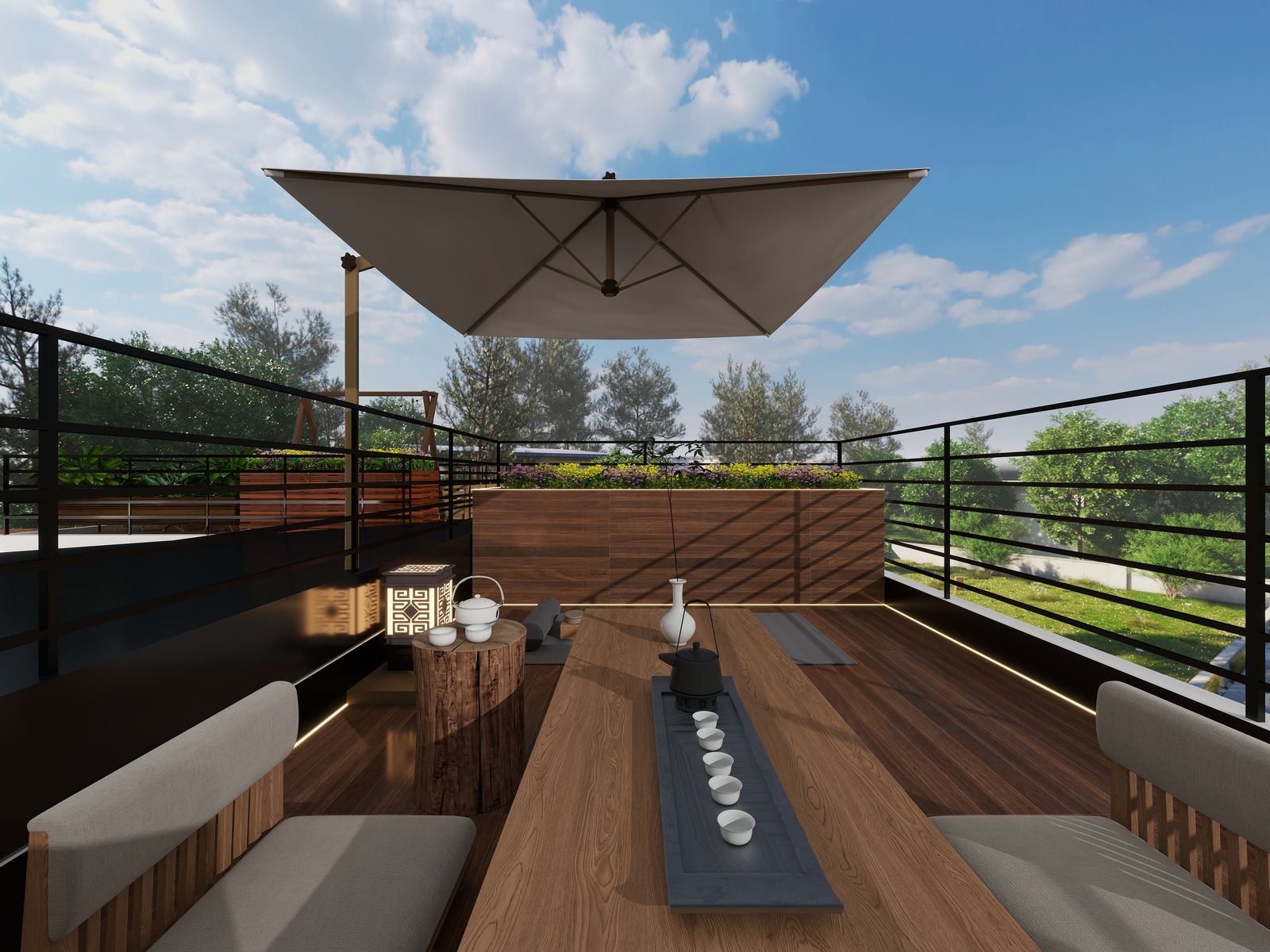 Unit 2 rooftop terrace lounge